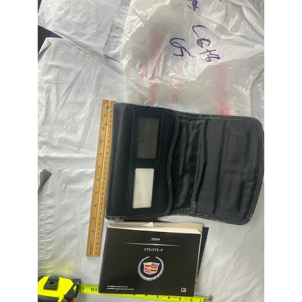 2009 Cadillac CTS CTS-V Owner's Manual‎ Set w/ Black Leather Case OEM GM